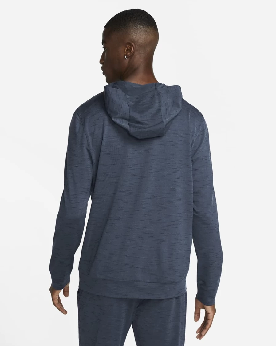 Nike Dri-FIT Men's Full-Zip Yoga Jacket in Diffused Blue & Obsidian