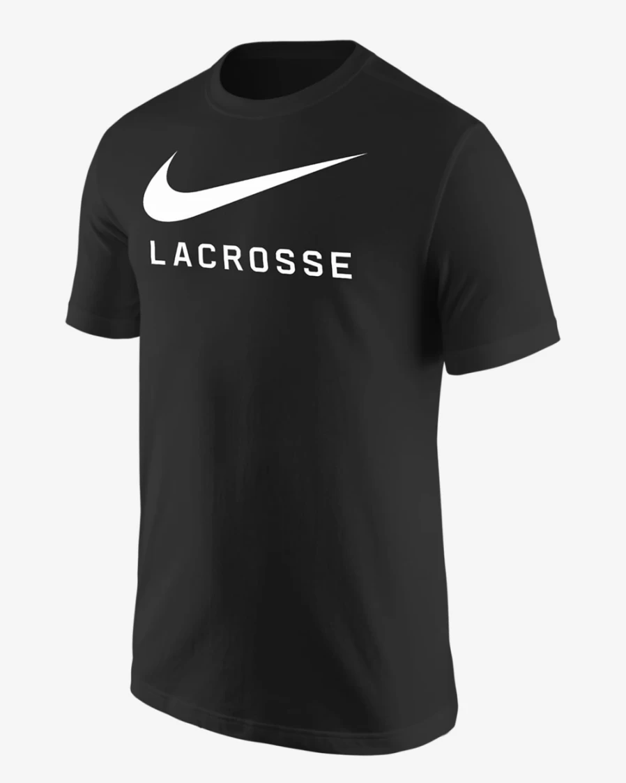 Nike Men's Black Swoosh Logo T-Shirt - Classic Cotton Tee