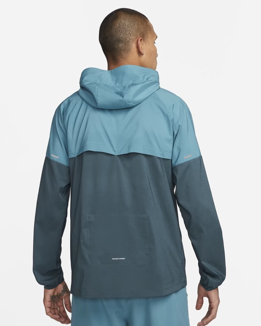 Nike Windrunner Men's Running Jacket - Mineral Teal/Faded Spruce Lightweight Water-Resistant Hooded Track Top