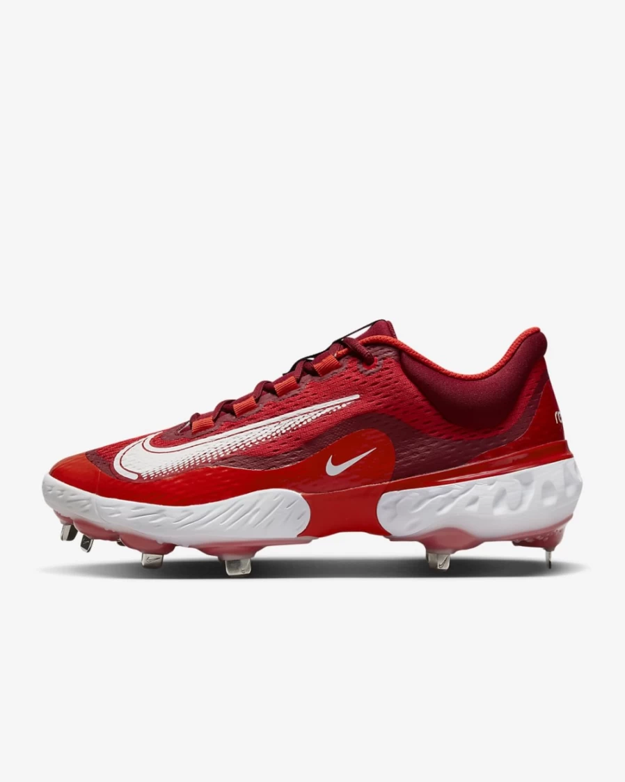 Nike Alpha Huarache Elite 4 Low Men's Baseball Cleats - University Red/Team Red/Habanero Red/White