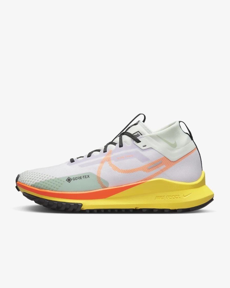 Nike Pegasus Trail 4 GORE-TEX Men's Waterproof Trail Running Shoes - Barely Grape/Green, Yellow Strike/Orange
