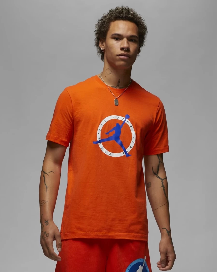 Nike Jordan Flight MVP Men's T-Shirt - Rush Orange Basketball Tee for Men