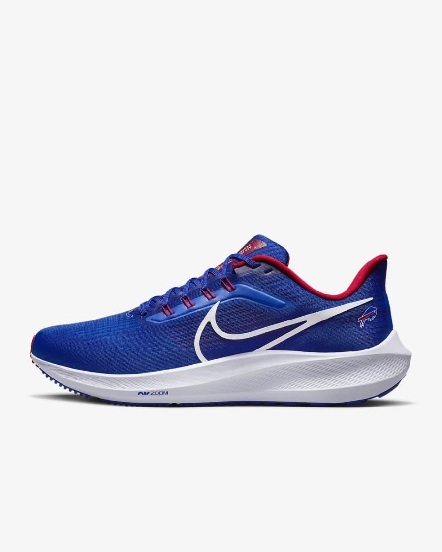 Nike Pegasus 39 Men's Road Running Shoes - Buffalo Bills NFL Team Edition in Old Royal/Old Royal/University Red/White