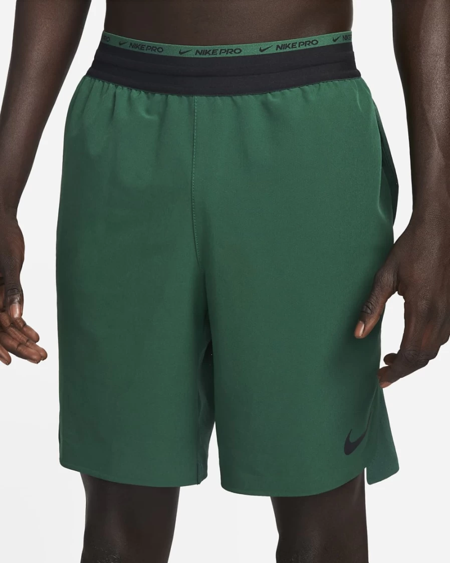 Nike Dri-FIT Flex Rep Pro Men's 8" Training Shorts - Gorge Green/Black, Unlined, Breathable Workout Shorts for Men