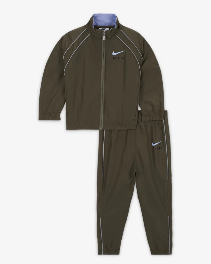 Nike Baby (12-24 Months) Air Warm-Up Set - Medium Olive Unisex Infant Outfit