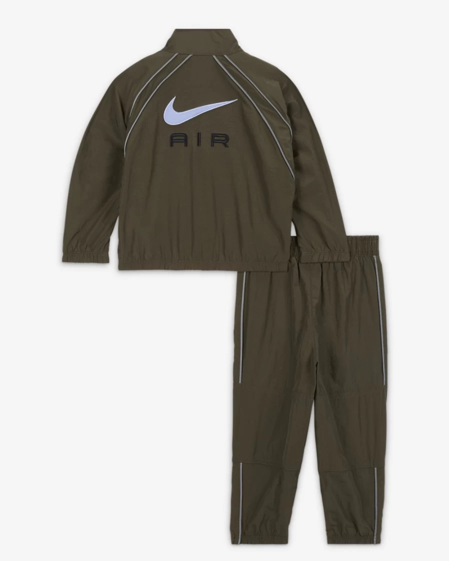 Nike Baby (12-24 Months) Air Warm-Up Set - Medium Olive Unisex Infant Outfit