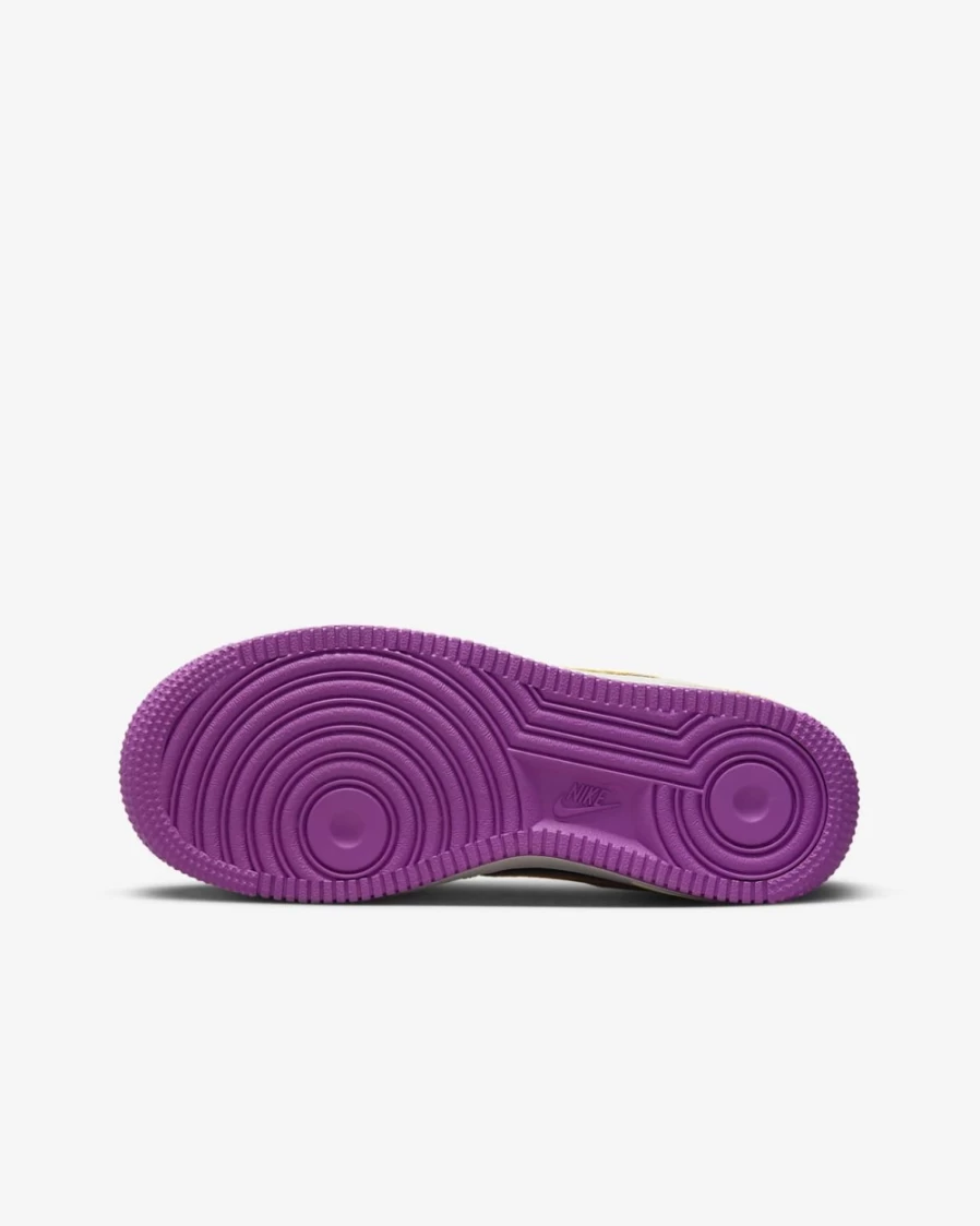 Nike Air Force 1 Big Kids' Shoes for Boys & Girls in Cave Purple/Light Bone/Vivid Purple/Solar Flare