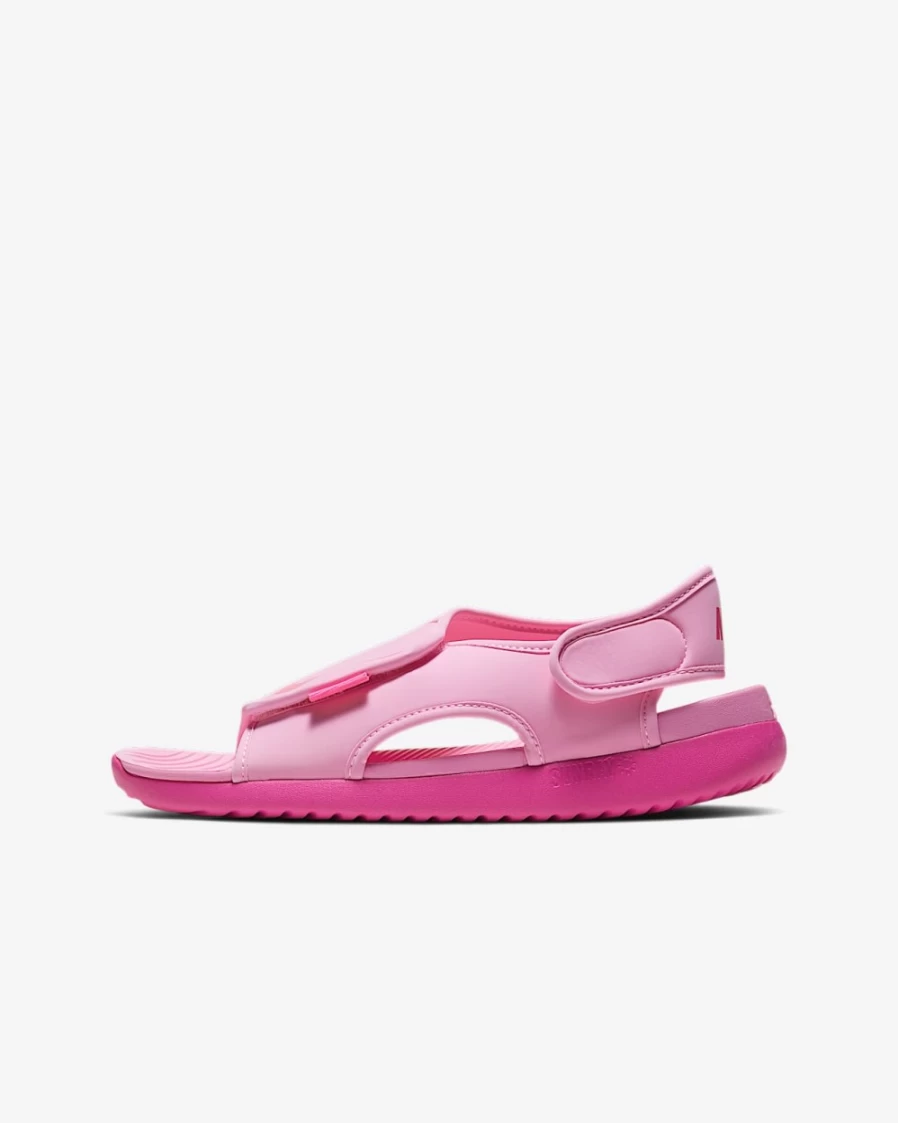 Nike Sunray Adjust 5 V2 Kids' Sandals for Boys & Girls in Psychic Pink/Laser Fuchsia