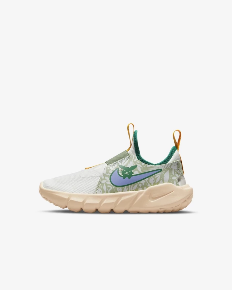 Nike Flex Runner 2 Kids' Shoes - Summit White/Honeydew/Malachite/Light Thistle - Unisex Boys Girls Running Sneakers