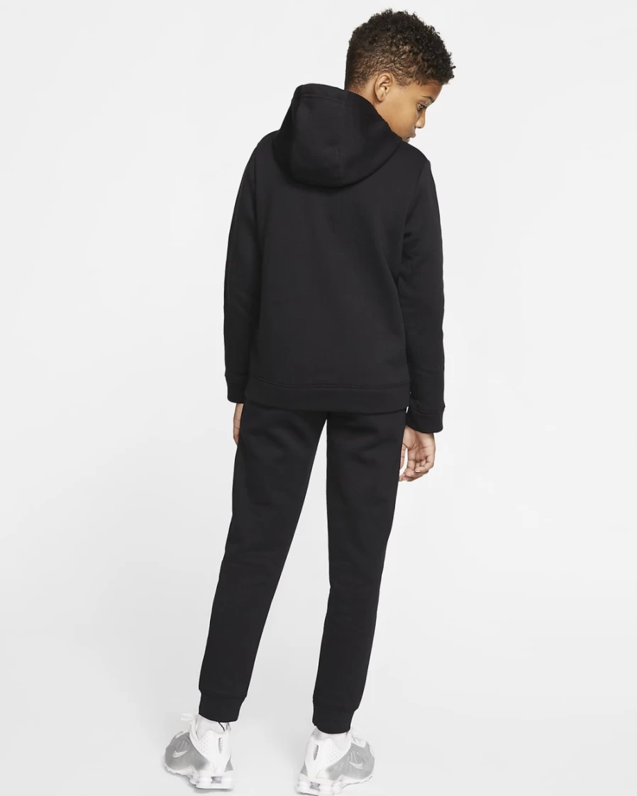 Nike Boys' Black & White Sportswear Tracksuit for Big Kids - Athletic Two-Piece Set