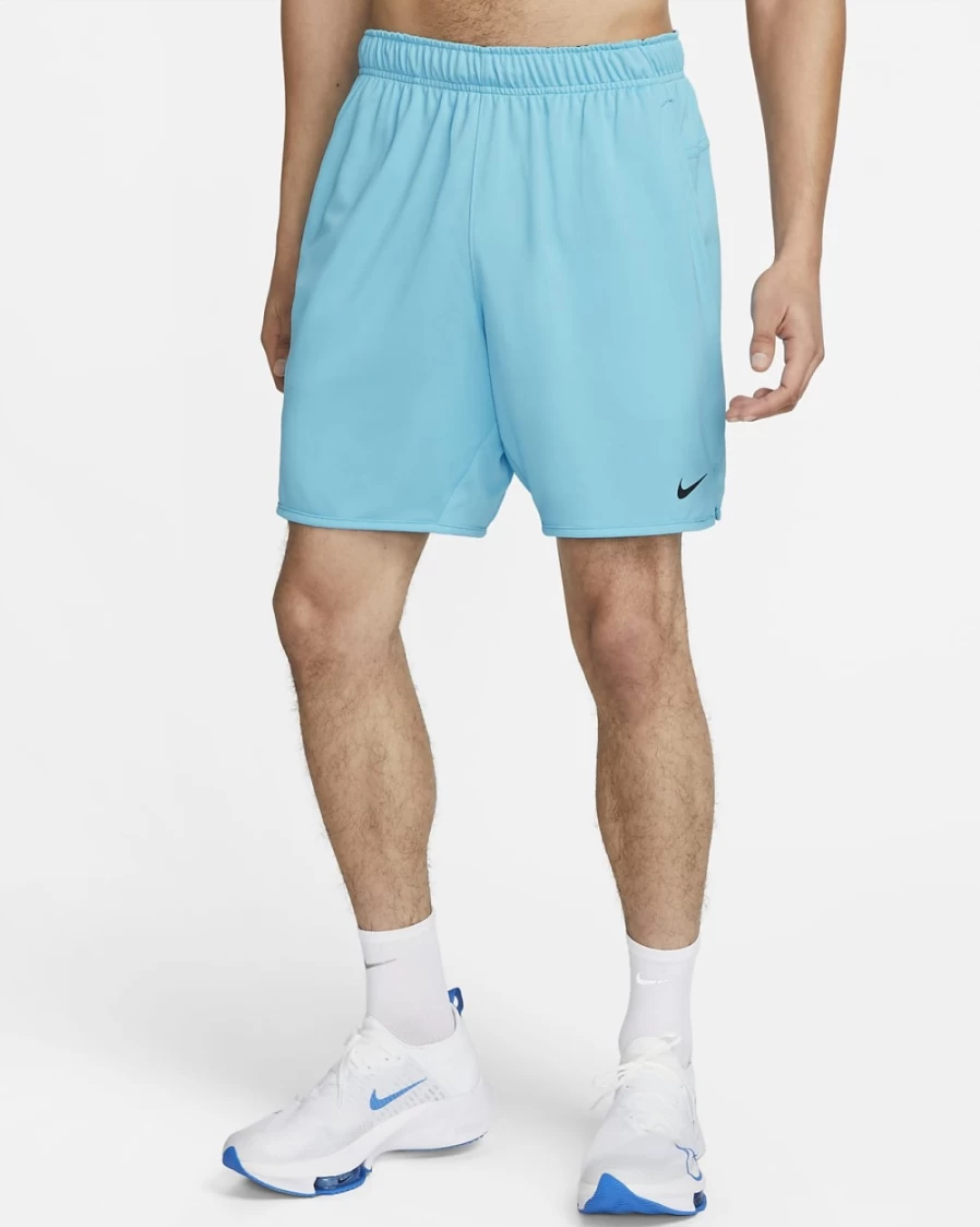 Nike Dri-FIT Totality Men's 7" Unlined Knit Shorts in Baltic Blue/Black - Lightweight Breathable Running Shorts for Men