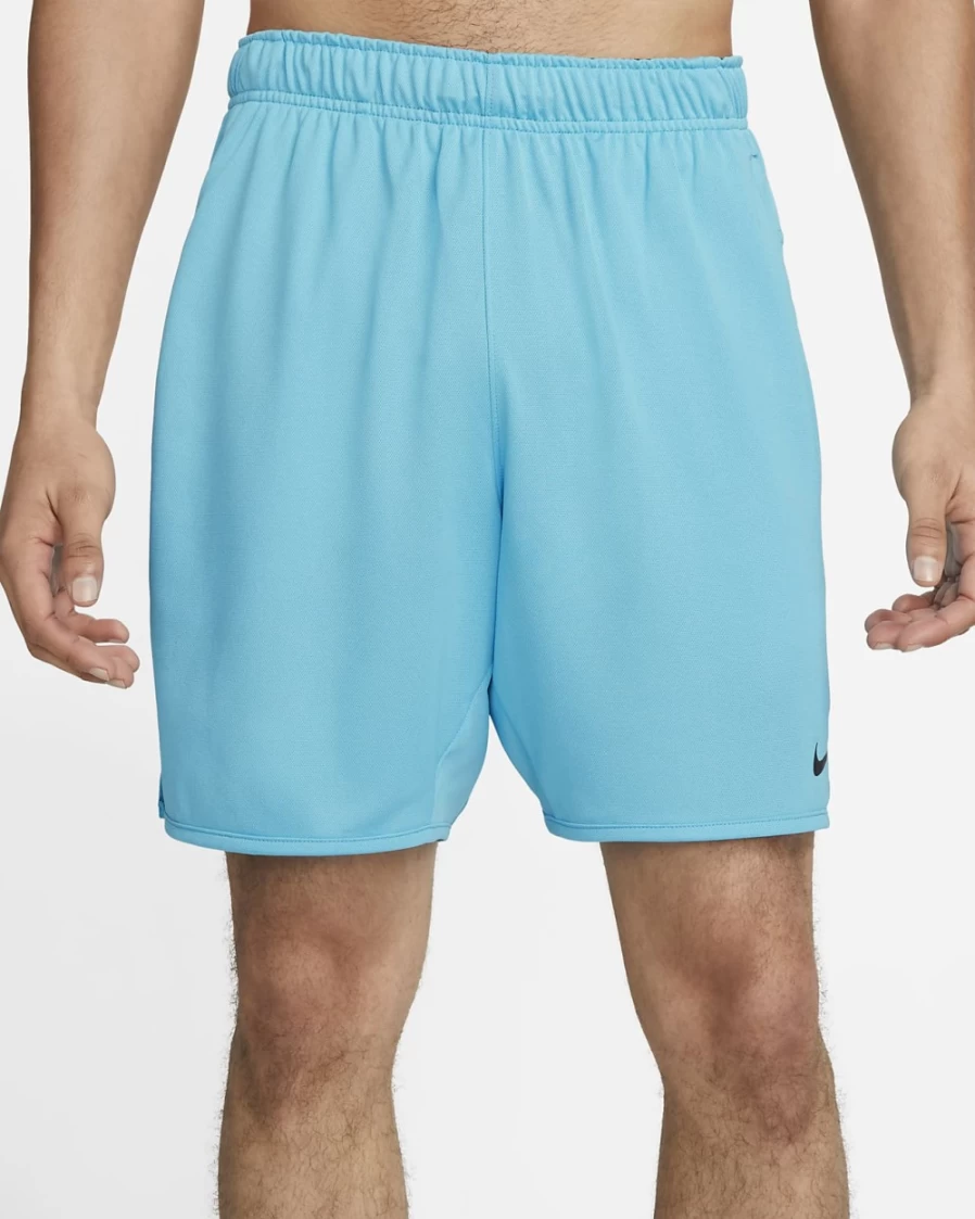 Nike Dri-FIT Totality Men's 7" Unlined Knit Shorts in Baltic Blue/Black - Lightweight Breathable Running Shorts for Men