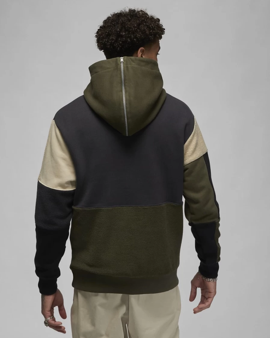 Nike Jordan Flight Heritage Men's Hoodie - Off Noir Pullover Sweatshirt for Men