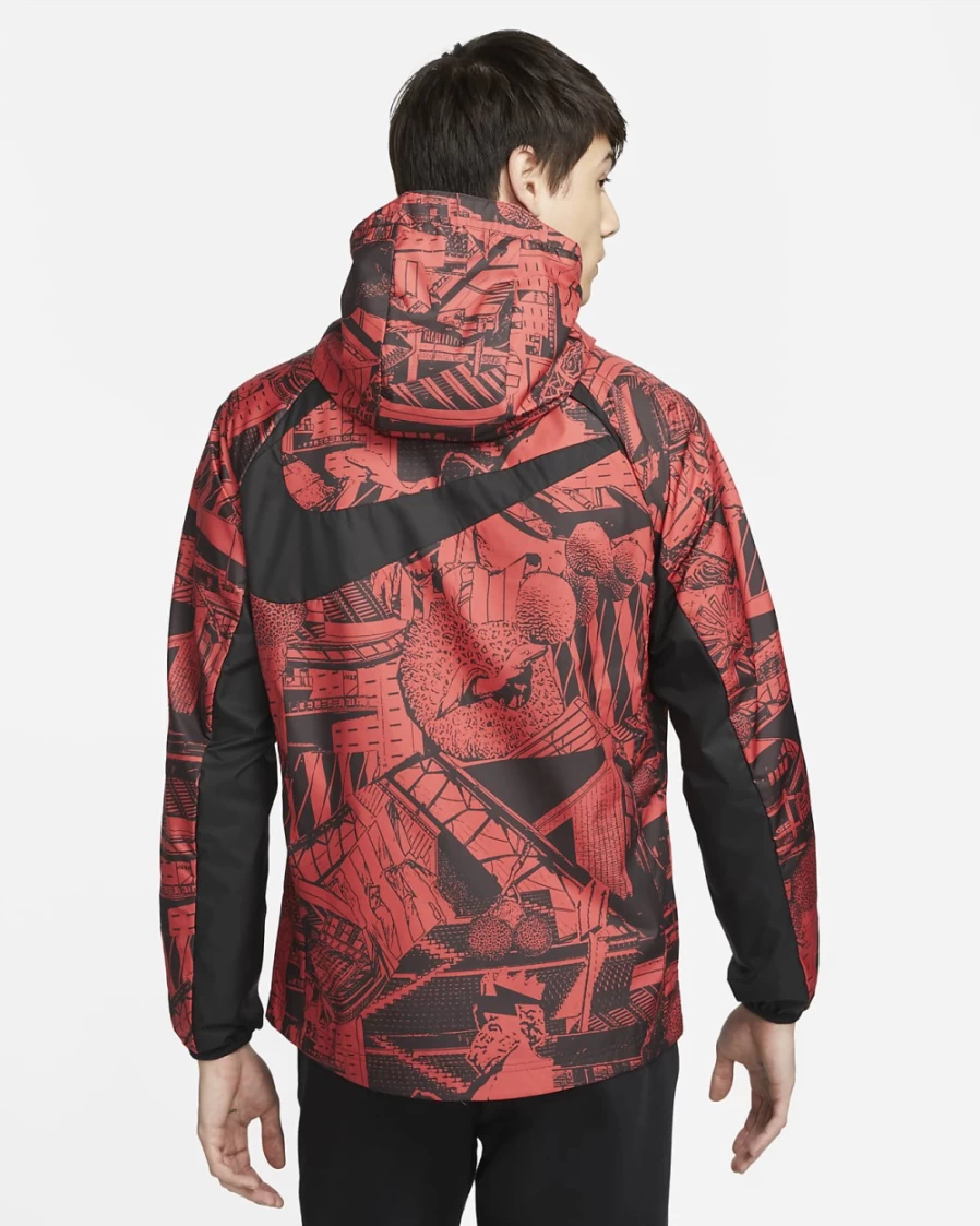 Nike Men's Atlético Madrid AWF Soccer Jacket in Sport Red/White