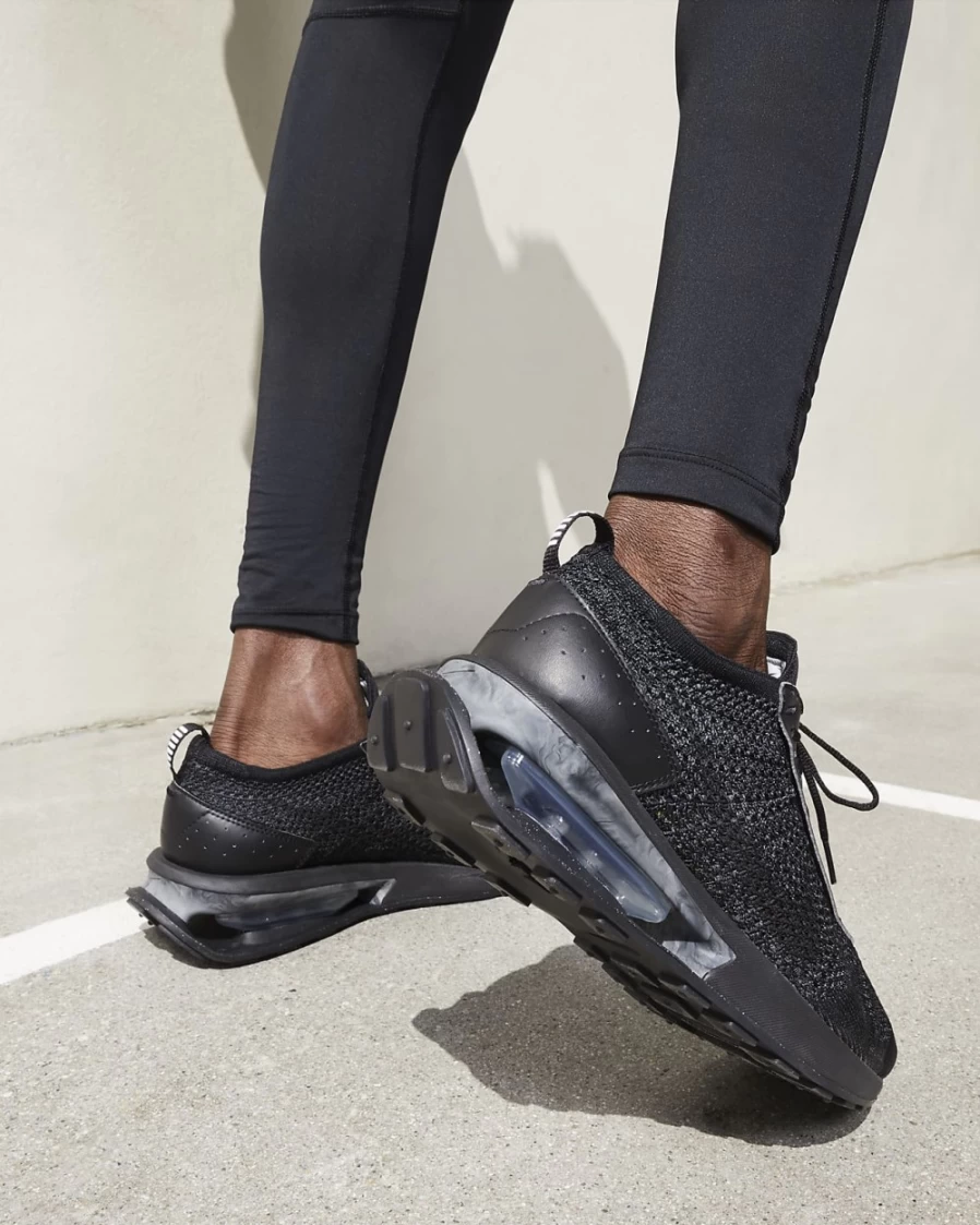 Nike Air Max Flyknit Racer Next Nature Men's Running Shoes - Black/Anthracite