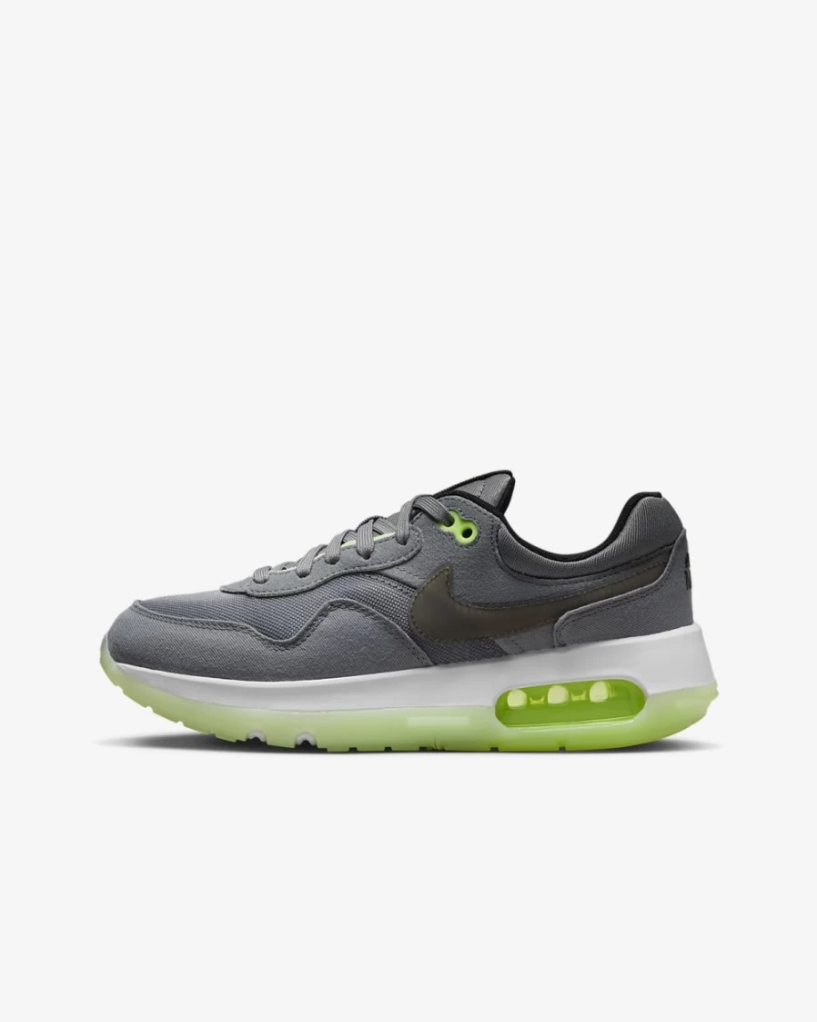 Nike Air Max Motif Big Kids' Shoes for Boys & Girls - Smoke Grey/Barely Volt/Volt/Black