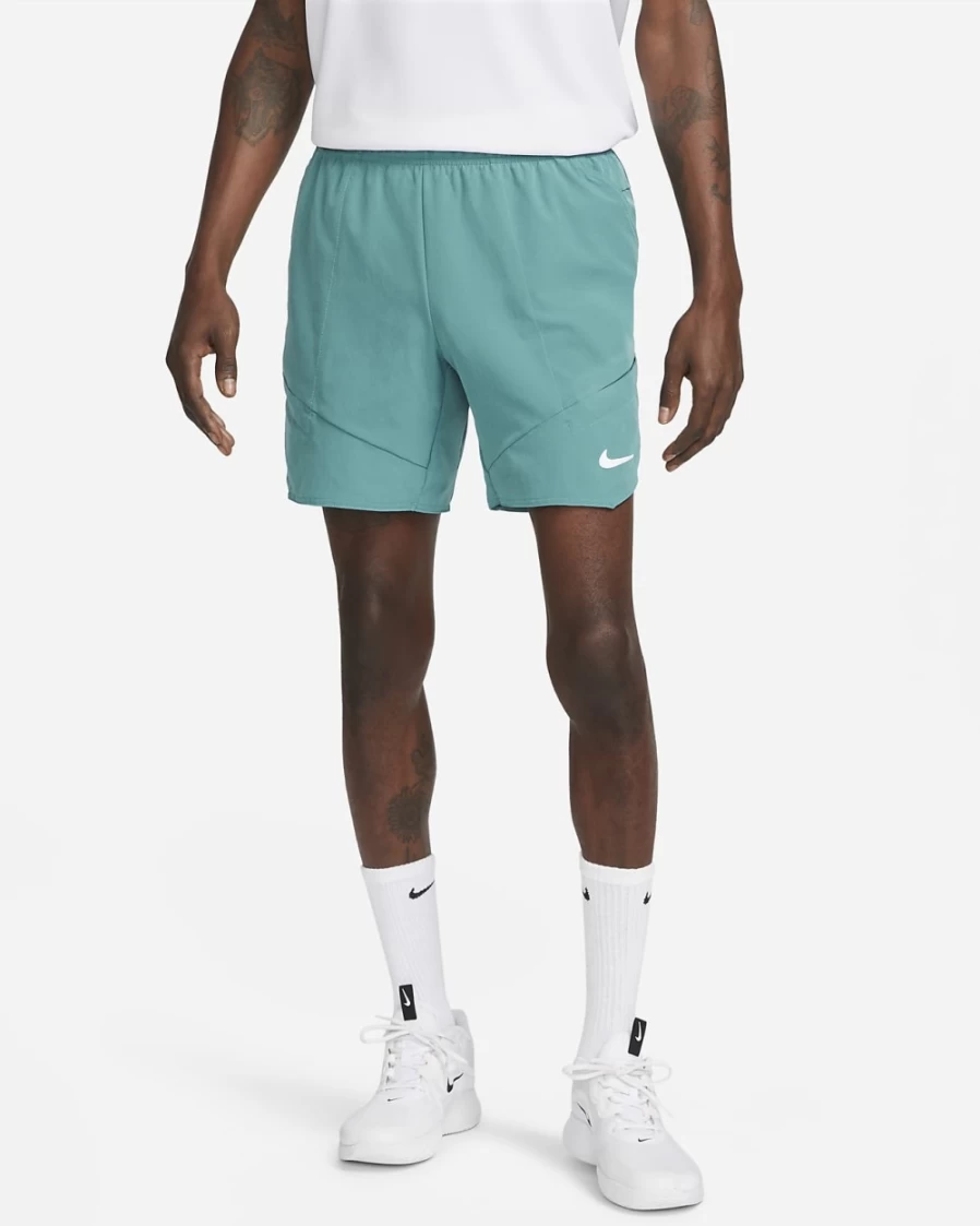 NikeCourt Dri-FIT Advantage Men's 7" Tennis Shorts in Mineral Teal/White - Moisture-Wicking Performance Shorts for Men