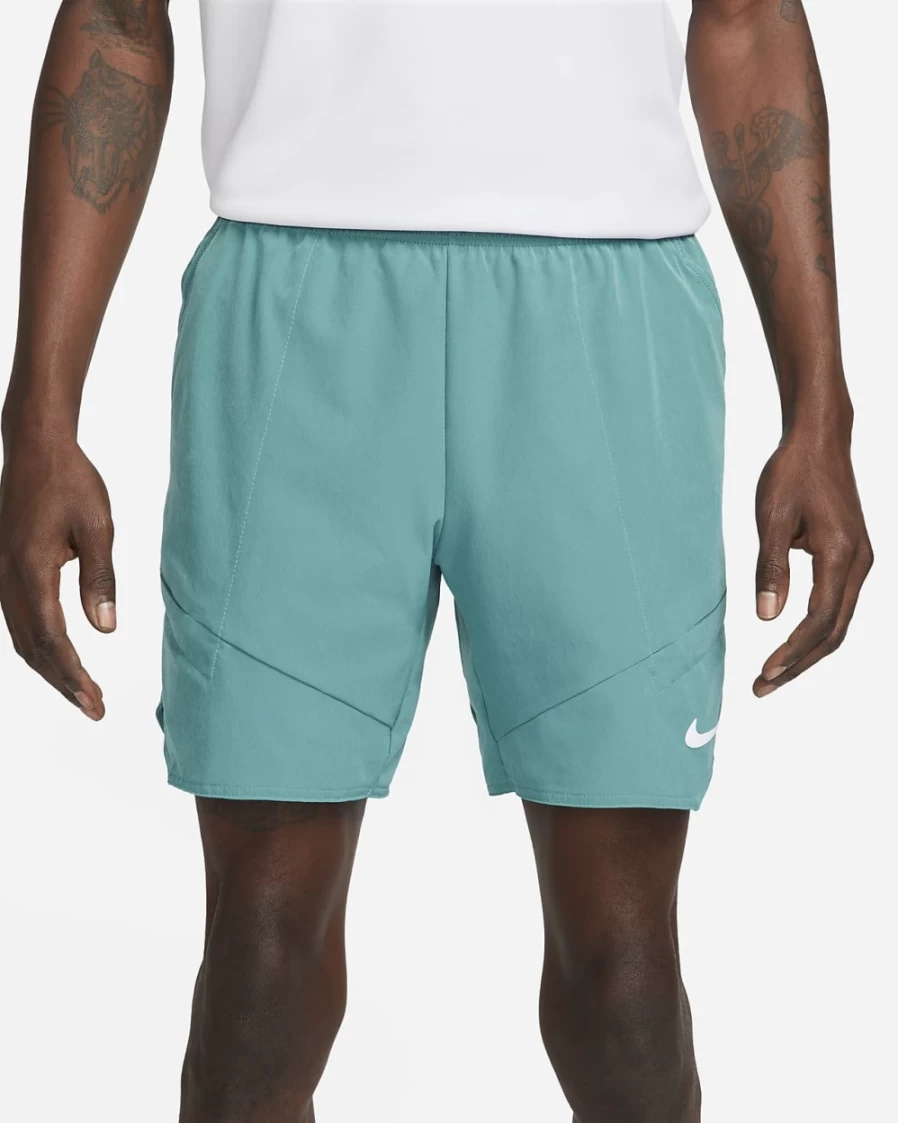 NikeCourt Dri-FIT Advantage Men's 7" Tennis Shorts in Mineral Teal/White - Moisture-Wicking Performance Shorts for Men
