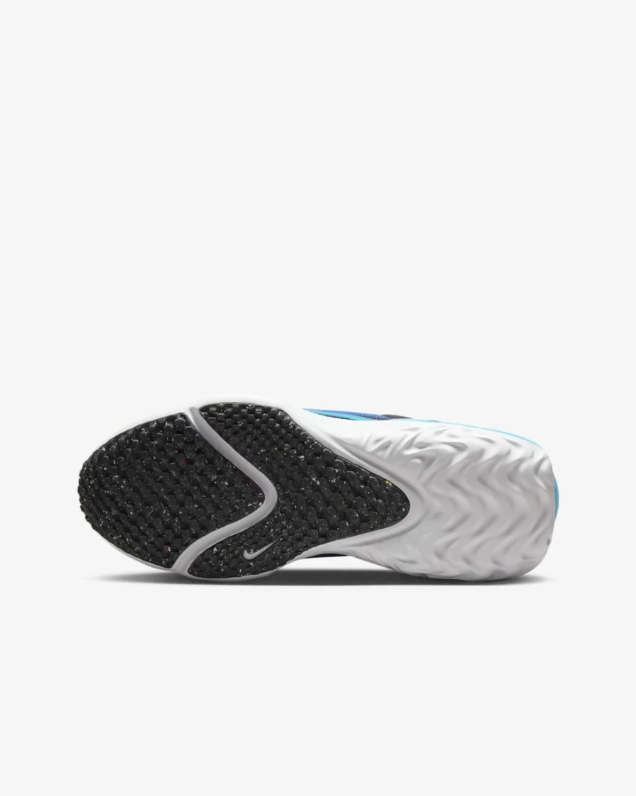 Nike Run Flow Big Kids' Running Shoes for Boys & Girls - Thunder Blue/Black/Blue Lightning/Racer Blue