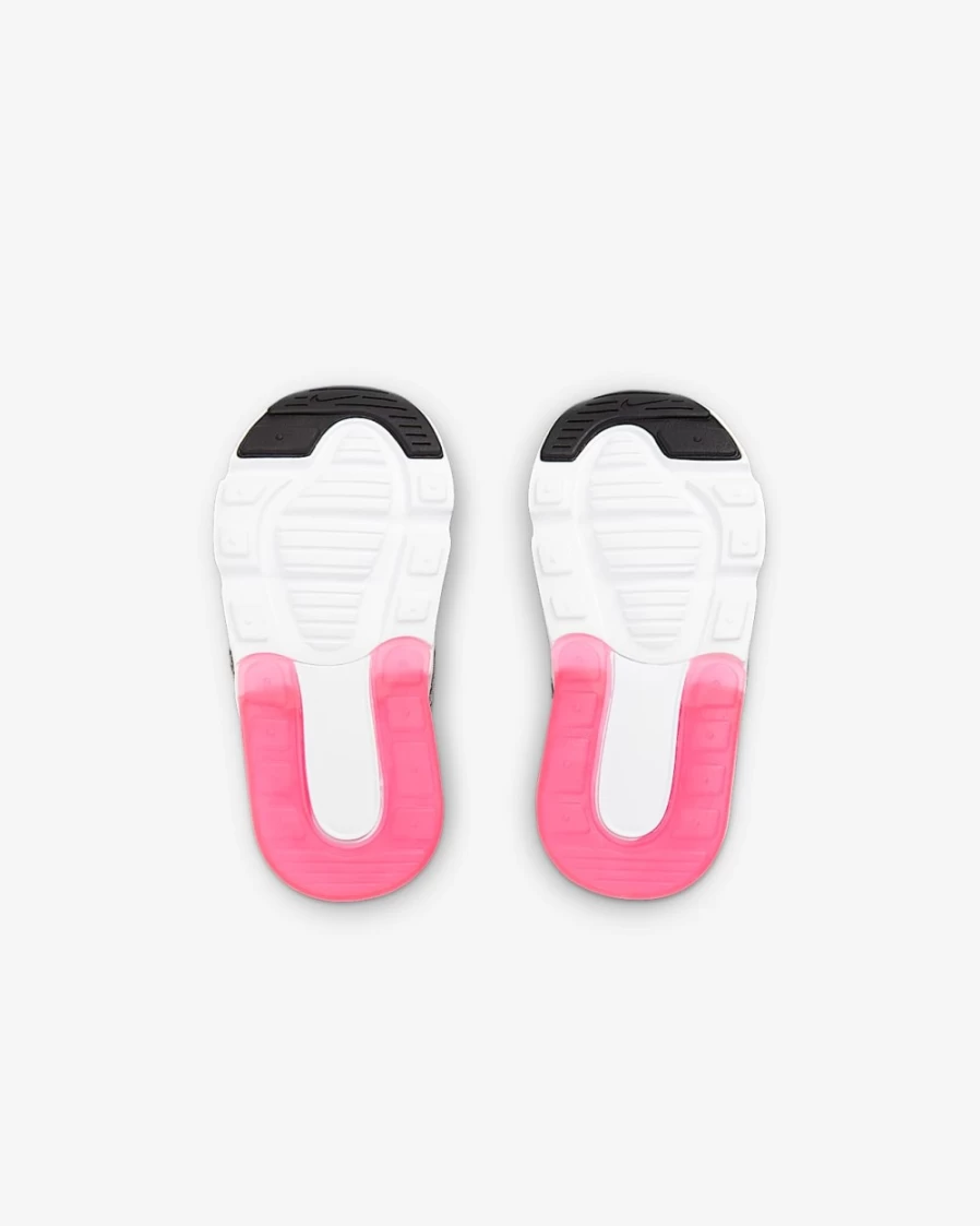 Nike Air Max 270 Baby Toddler Shoes for Boys & Girls - Smoke Grey, Black, White, Hyper Pink