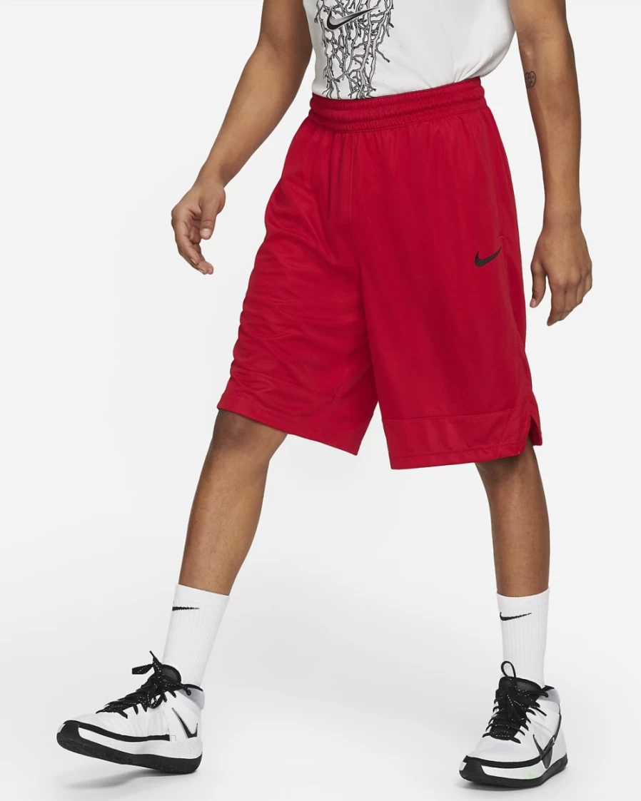 Nike Dri-FIT Icon Men's Basketball Shorts - University Red/Black - Breathable Performance Shorts for Men
