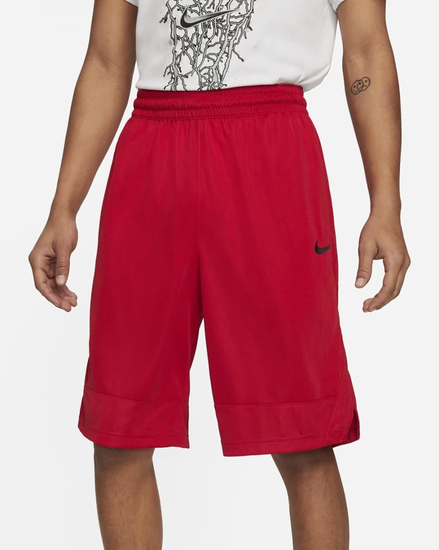 Nike Dri-FIT Icon Men's Basketball Shorts - University Red/Black - Breathable Performance Shorts for Men