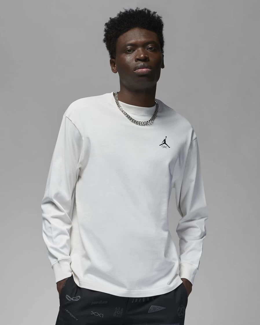 Nike Jordan Flight Heritage 85 Men's Long-Sleeve Graphic T-Shirt - Phantom