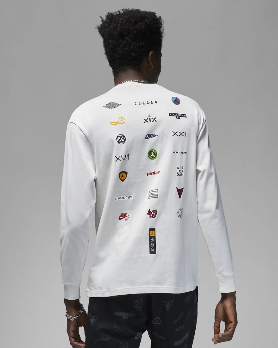 Nike Jordan Flight Heritage 85 Men's Long-Sleeve Graphic T-Shirt - Phantom