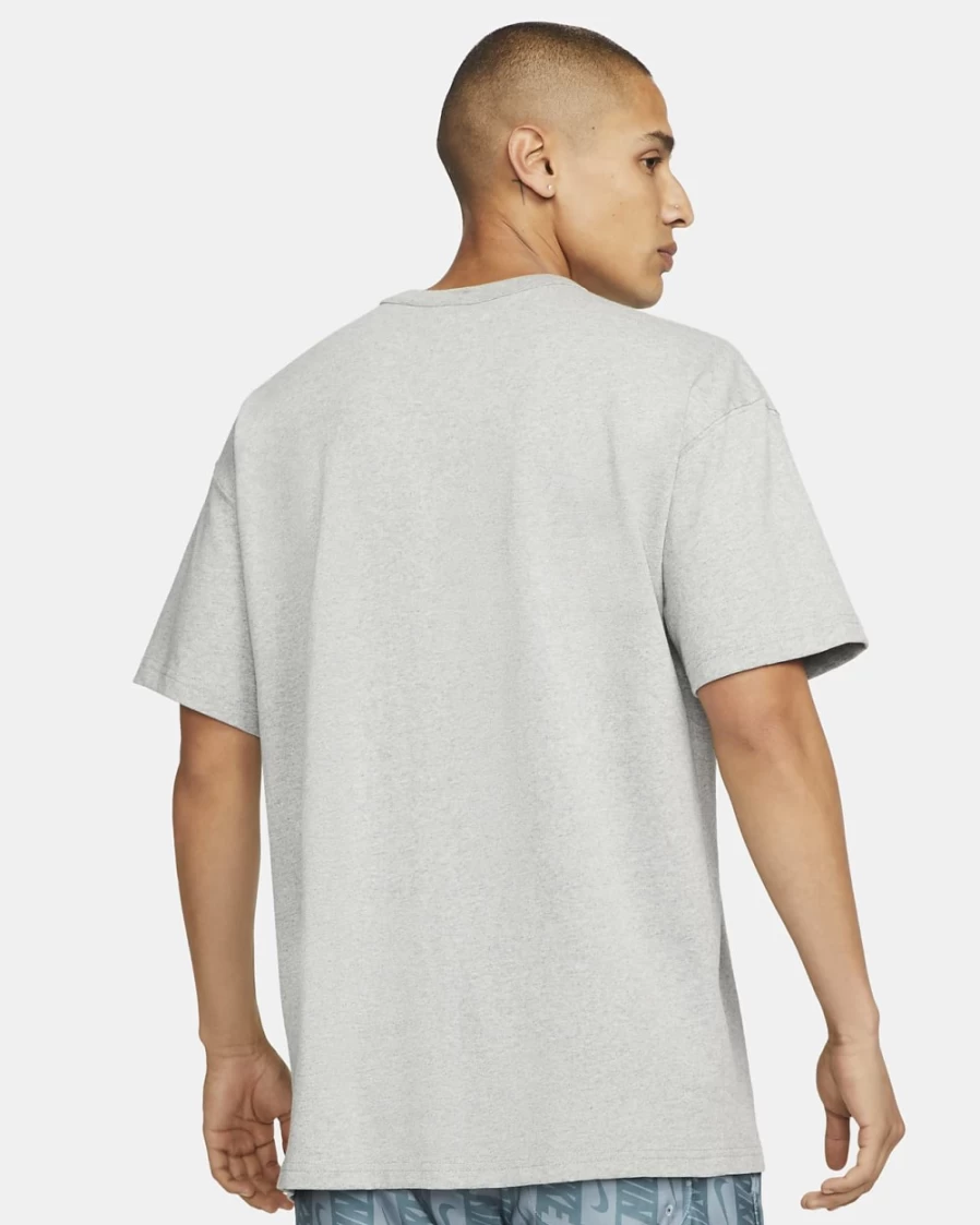 Nike Men's Dark Grey Heather Premium Essentials Pocket T-Shirt | Sportswear Casual Tee