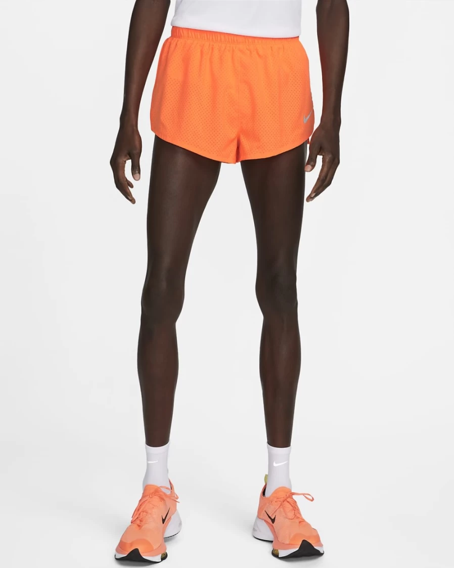 Nike Dri-FIT Fast Men's 2" Brief-Lined Racing Shorts in Total Orange - Lightweight Running Shorts for Men