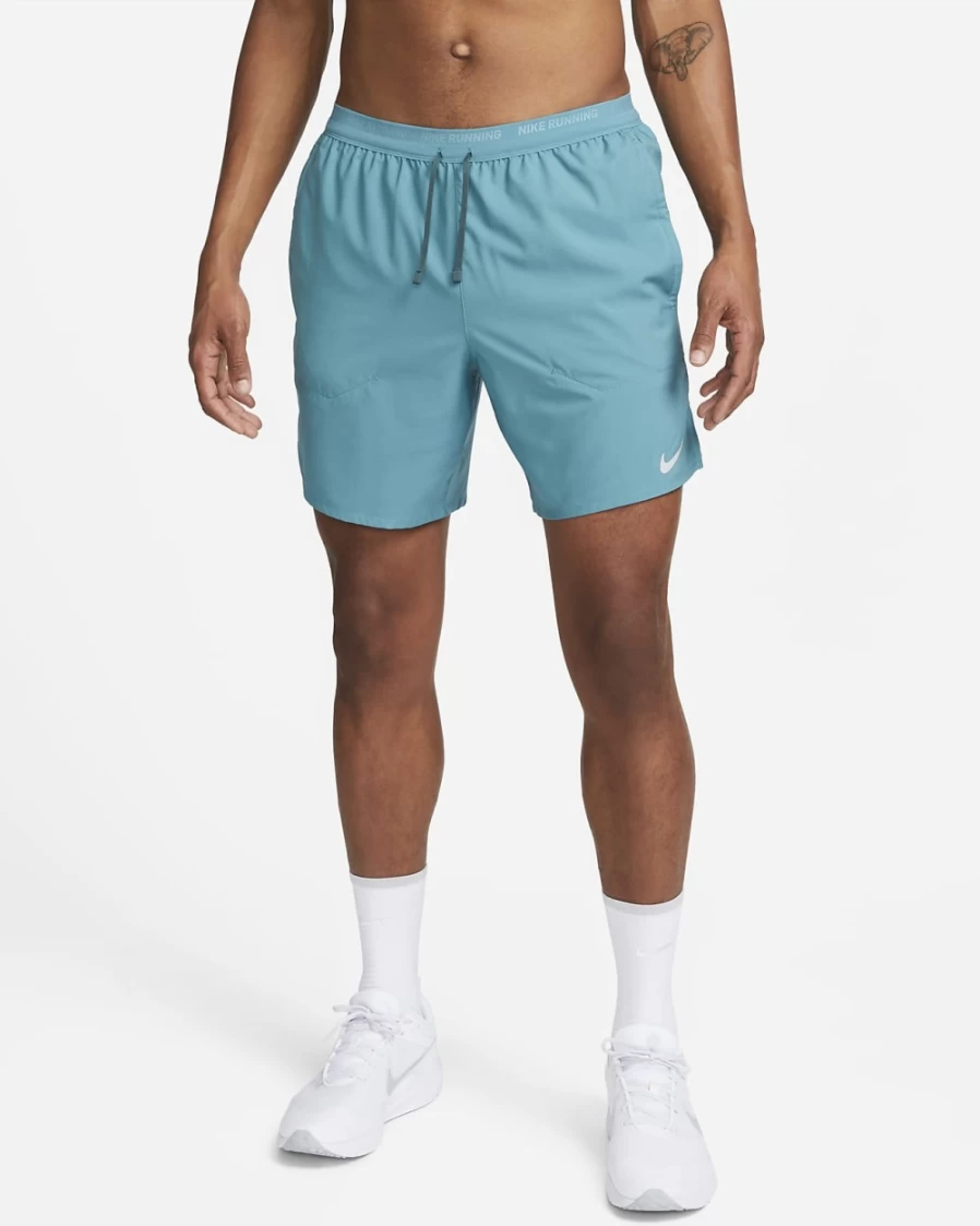 Nike Men's Dri-FIT Stride 7" 2-in-1 Running Shorts in Mineral Teal/Faded Spruce