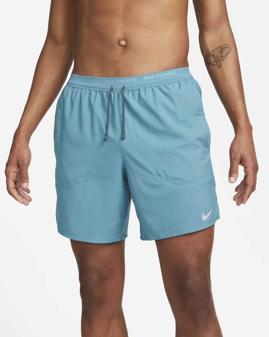 Nike Men's Dri-FIT Stride 7" 2-in-1 Running Shorts in Mineral Teal/Faded Spruce