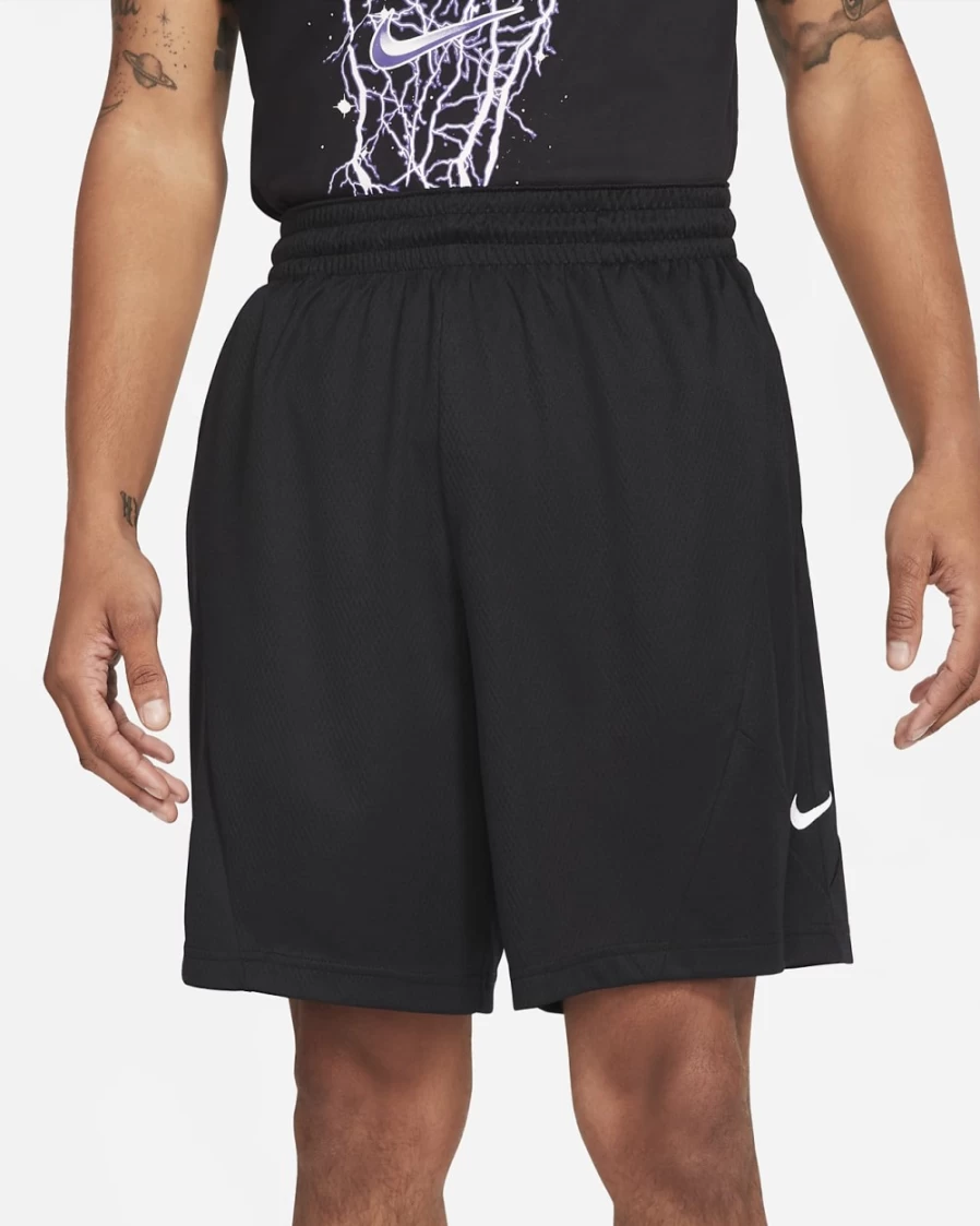Nike Dri-FIT Rival Men's Basketball Shorts - Black & White Quick-Dry Performance Shorts for Men
