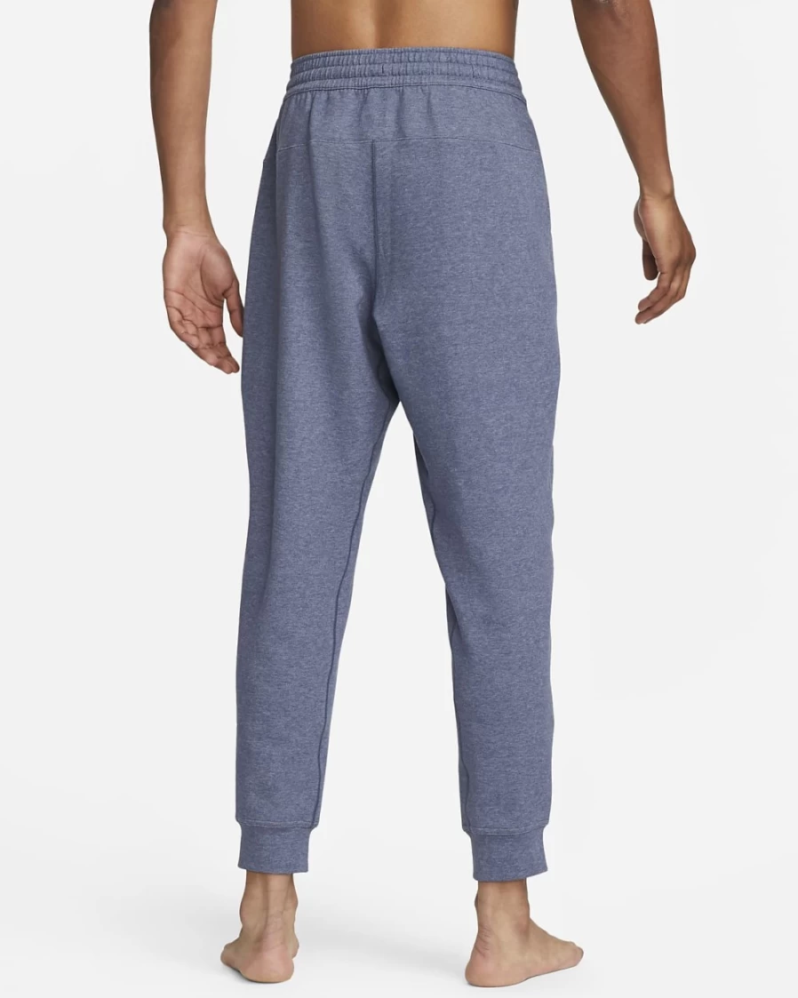 Nike Dri-FIT Men's Yoga Fleece Pants - Midnight Navy/Pure - Comfortable Workout & Lounge Sweatpants