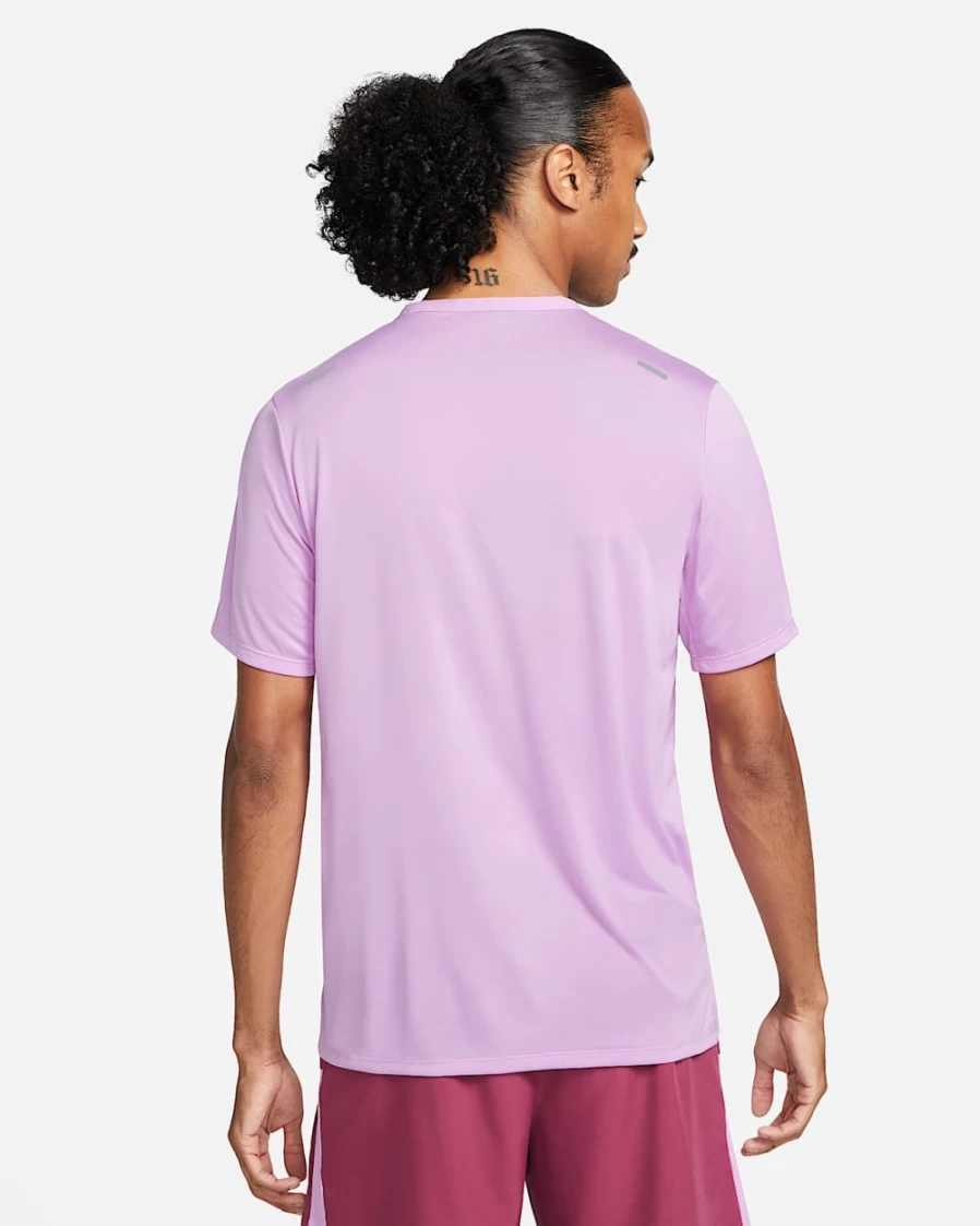 Nike Dri-FIT Rise 365 Men's Running Shirt - Rush Fuchsia Short-Sleeve Moisture-Wicking Top