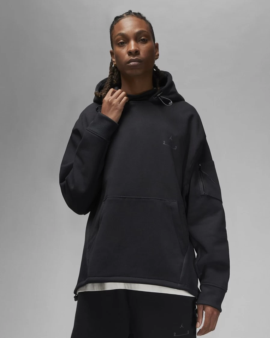 Nike Jordan 23 Engineered Men's Black Fleece Pullover Hoodie Sweatshirt