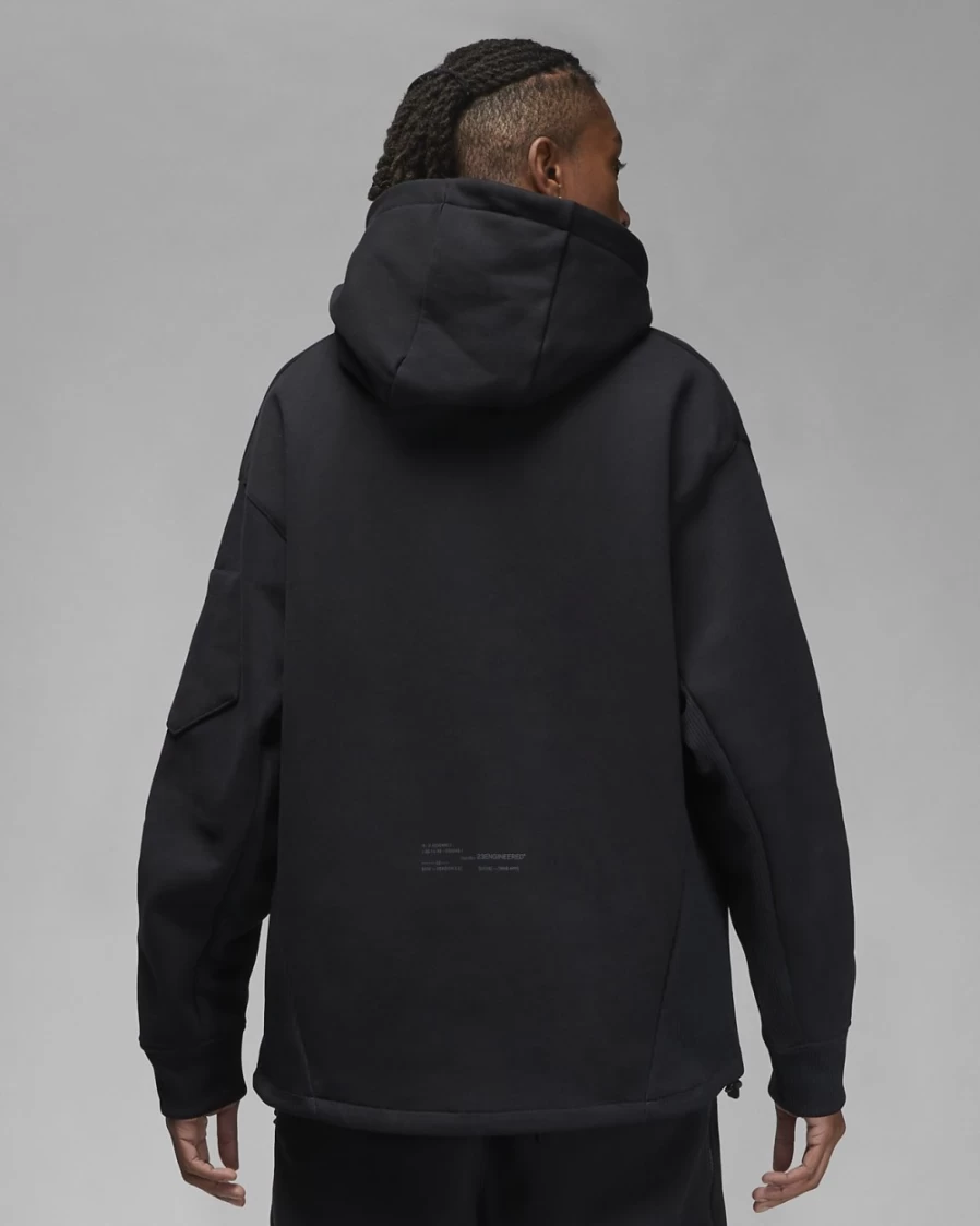 Nike Jordan 23 Engineered Men's Black Fleece Pullover Hoodie Sweatshirt