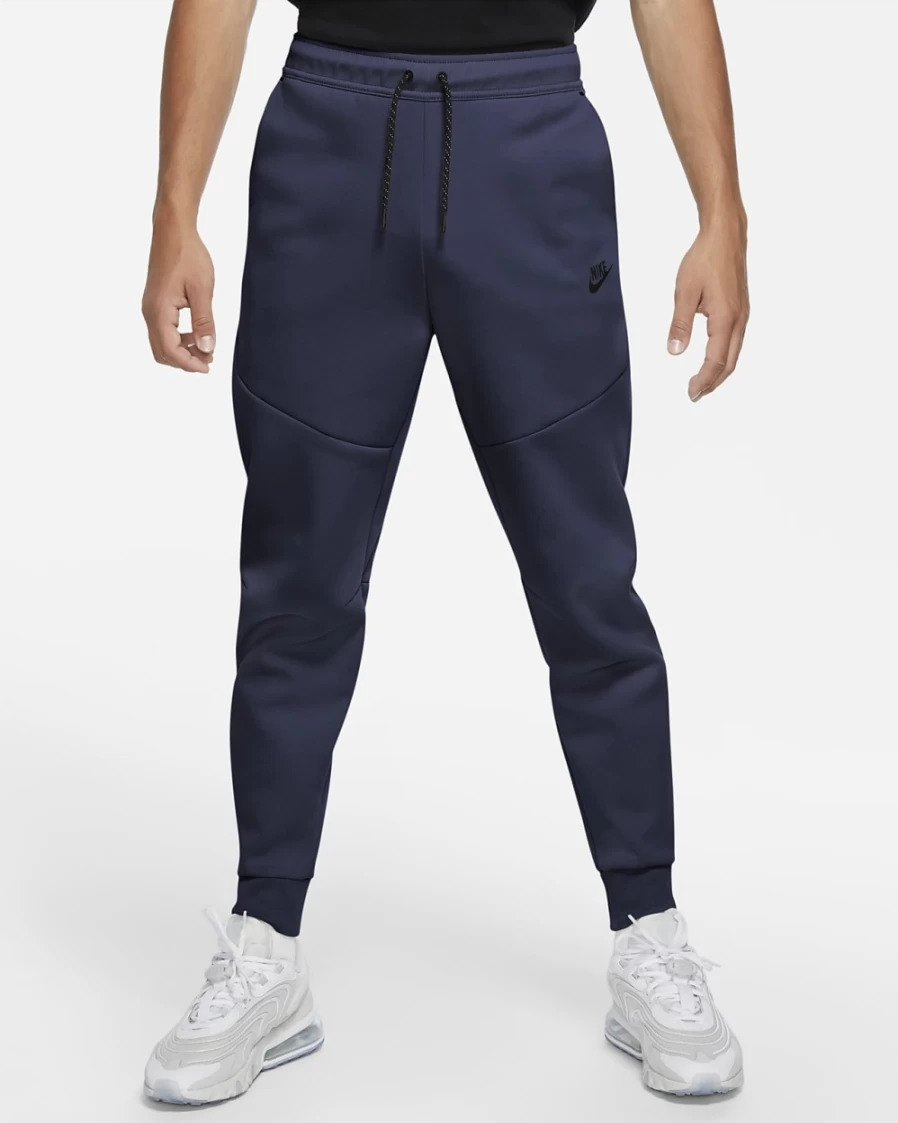 Nike Men's Tech Fleece Joggers - Midnight Navy/Black Comfortable Sportswear Pants