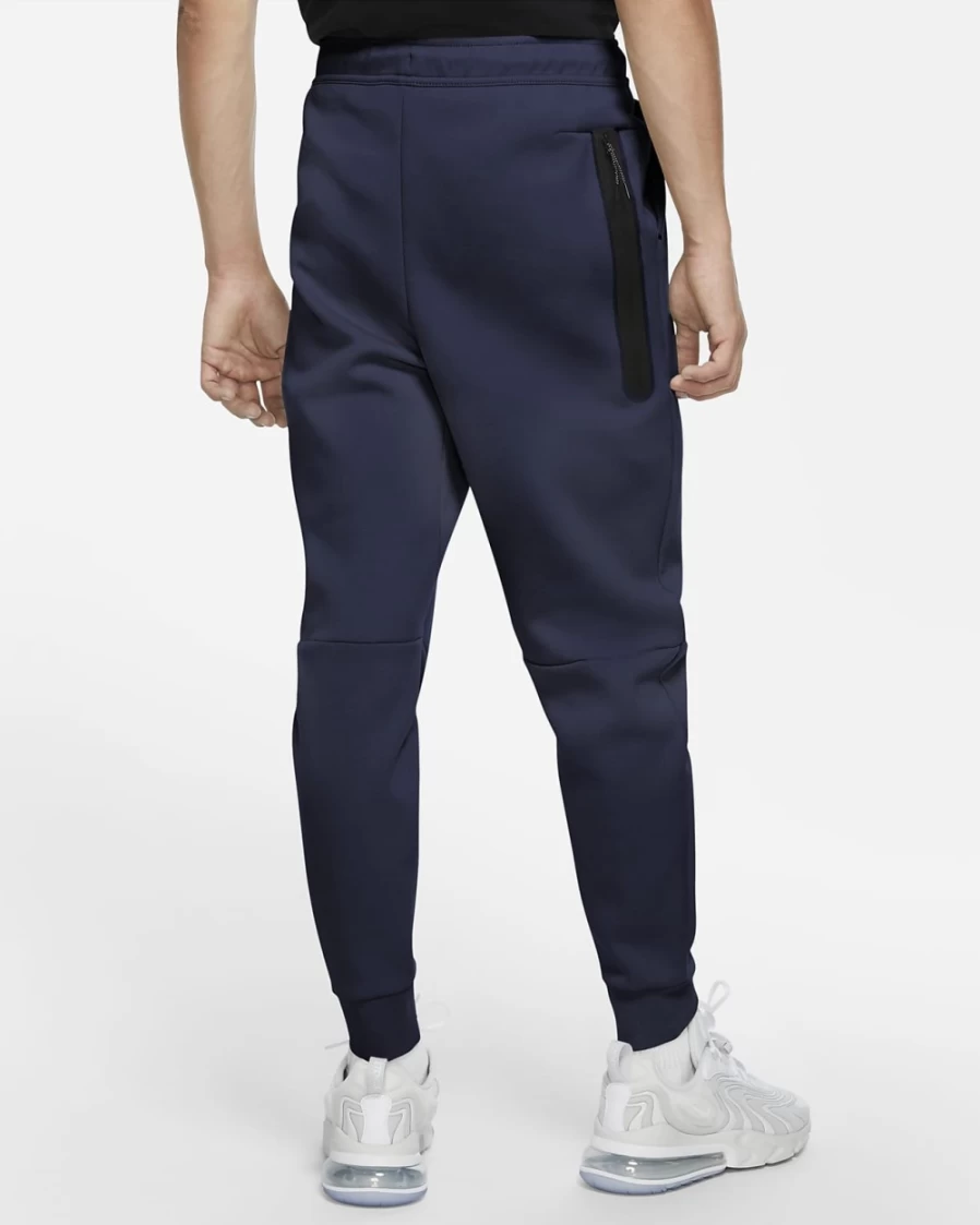 Nike Men's Tech Fleece Joggers - Midnight Navy/Black Comfortable Sportswear Pants