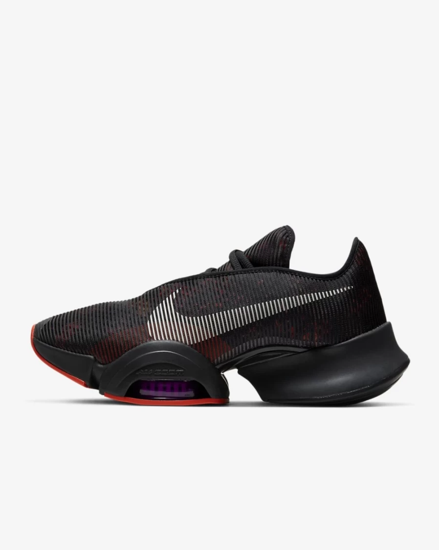 Nike Air Zoom SuperRep 2 Men's Training Shoes - Black/Martian Sunrise/Red Plum/Sea Glass for HIIT & Workouts