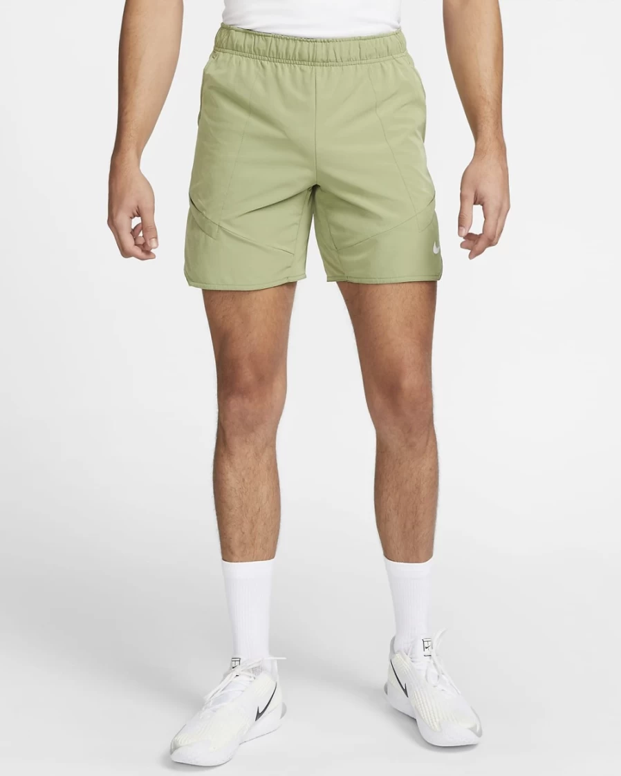 NikeCourt Dri-FIT Advantage Men's Tennis Shorts 7" - Alligator/White