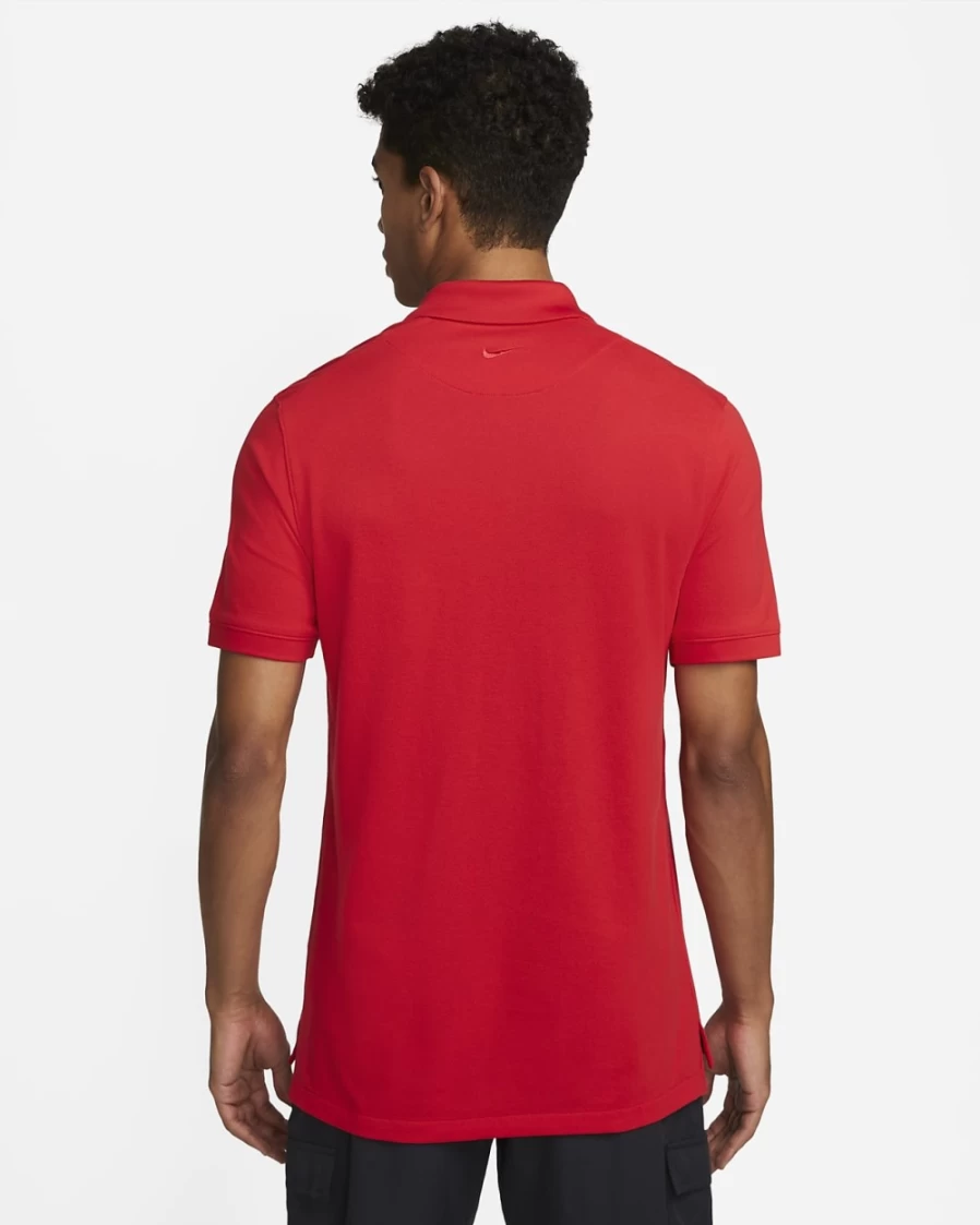 Nike Men's Polo Shirt - University Red Solid Color Golf Tennis Top