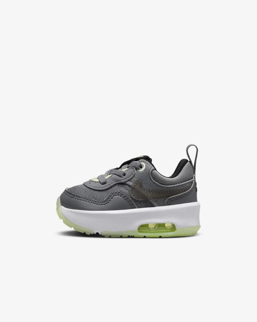 Nike Air Max Motif Baby Toddler Shoes for Boys & Girls - Smoke Grey, Barely Volt, Volt, Black