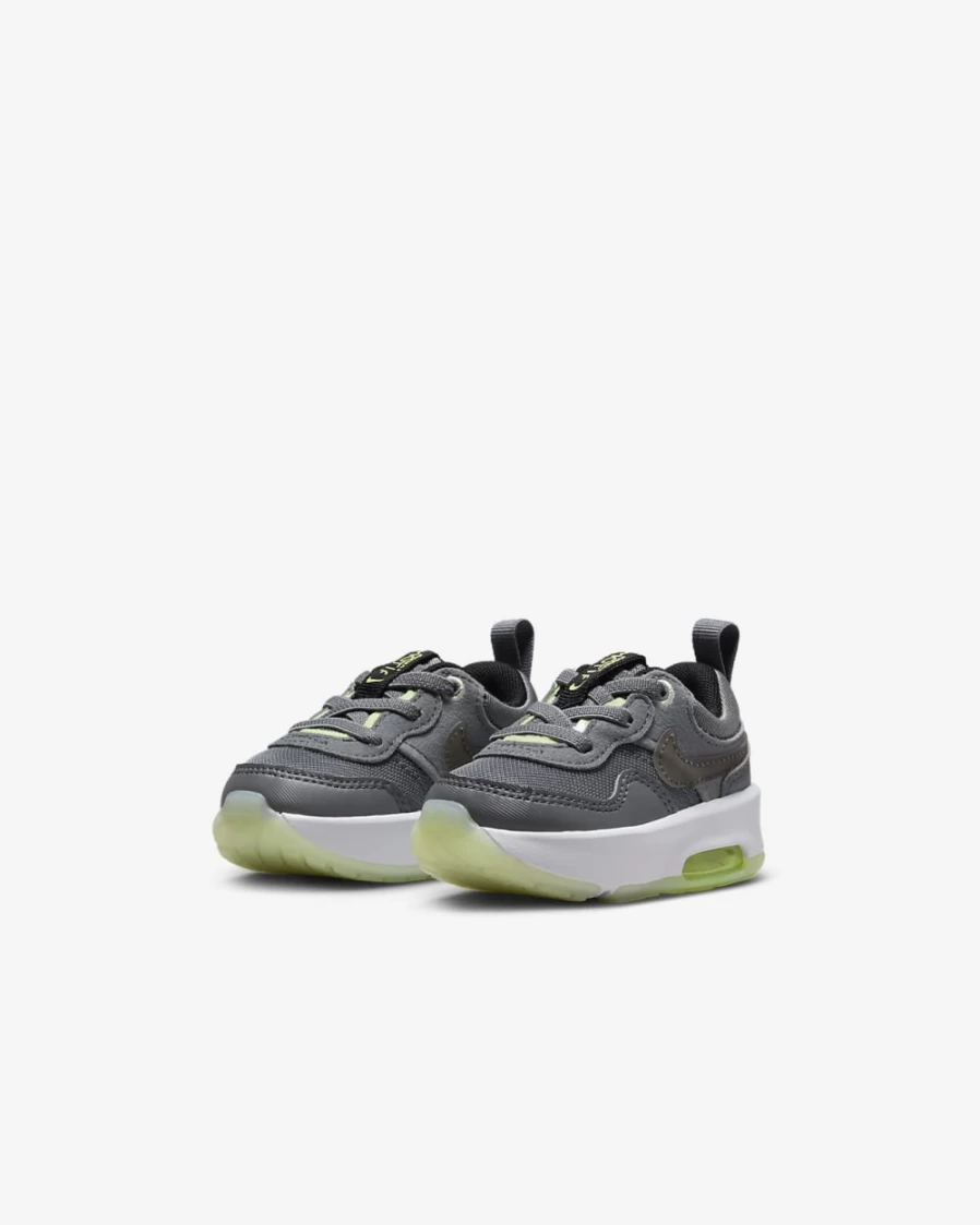 Nike Air Max Motif Baby Toddler Shoes for Boys & Girls - Smoke Grey, Barely Volt, Volt, Black