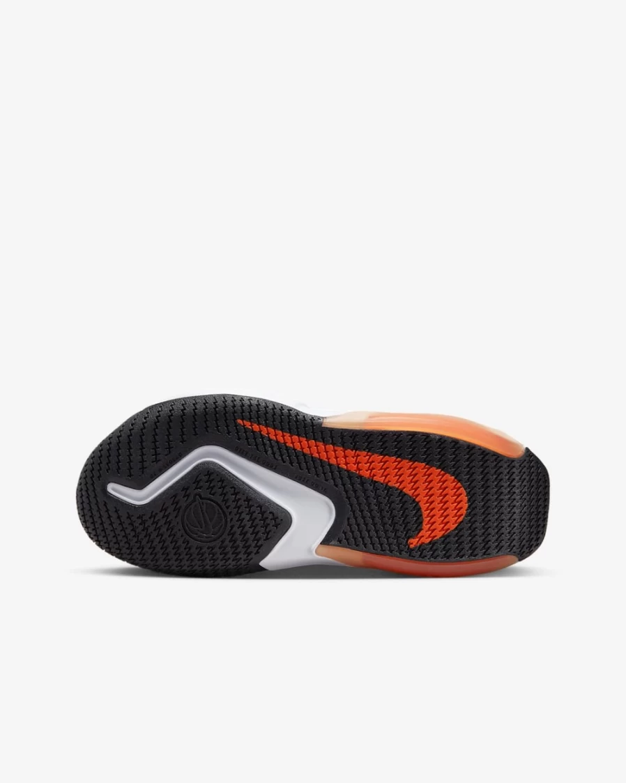 Nike Air Zoom Crossover Big Kids' Basketball Shoes for Boys & Girls - White/Safety Orange/Total Orange/Black