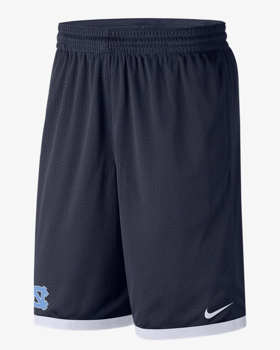 Nike Men's North Carolina Tar Heels Black/White Mesh Basketball Shorts
