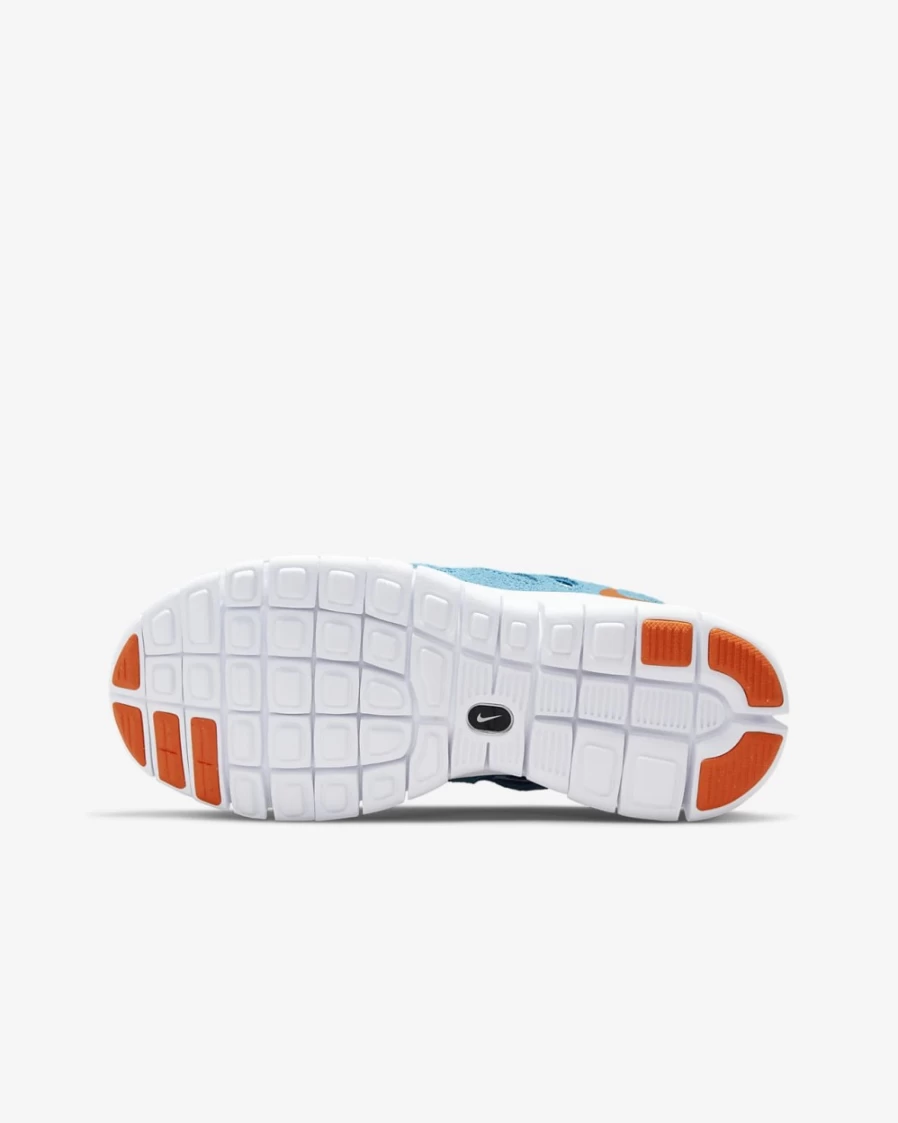 Nike Free Run 2 Big Kids' Running Shoes for Boys & Girls - Laser Blue/Game Royal/White/Safety Orange