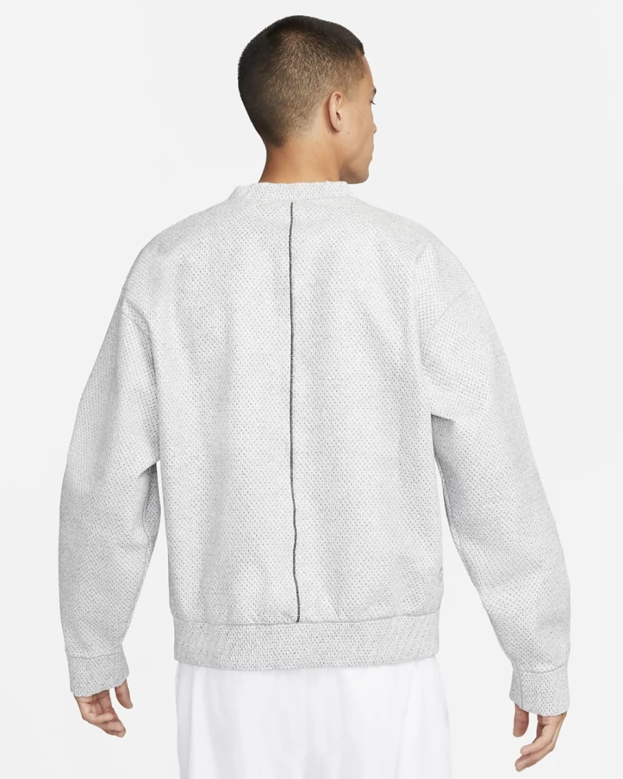 Nike Forward Crew Men's Light Smoke Grey Heather Anthracite Sweatshirt