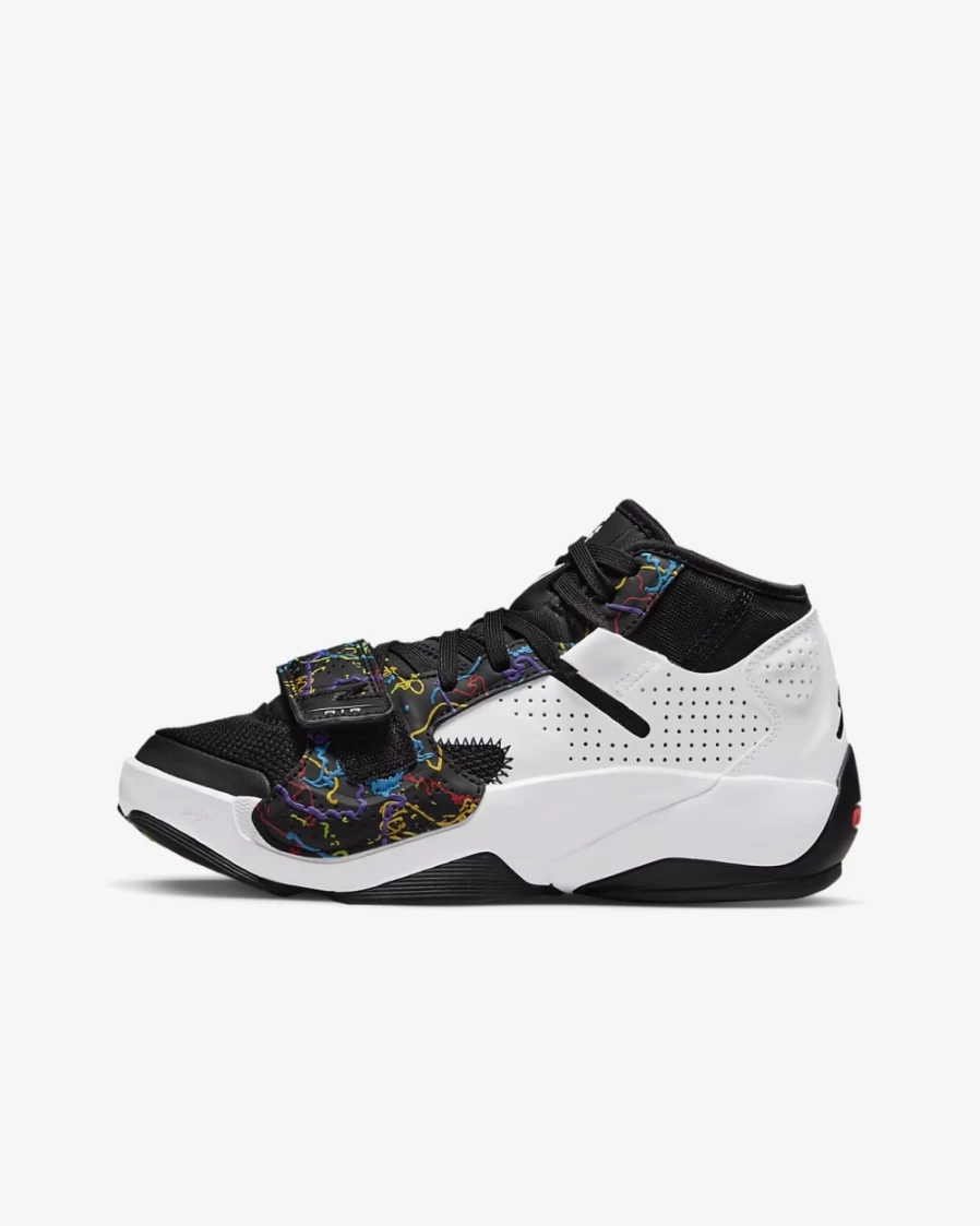 Nike Zion 2 Big Kids' Basketball Shoes for Boys and Girls - Black/Green Strike/Bright Crimson/White