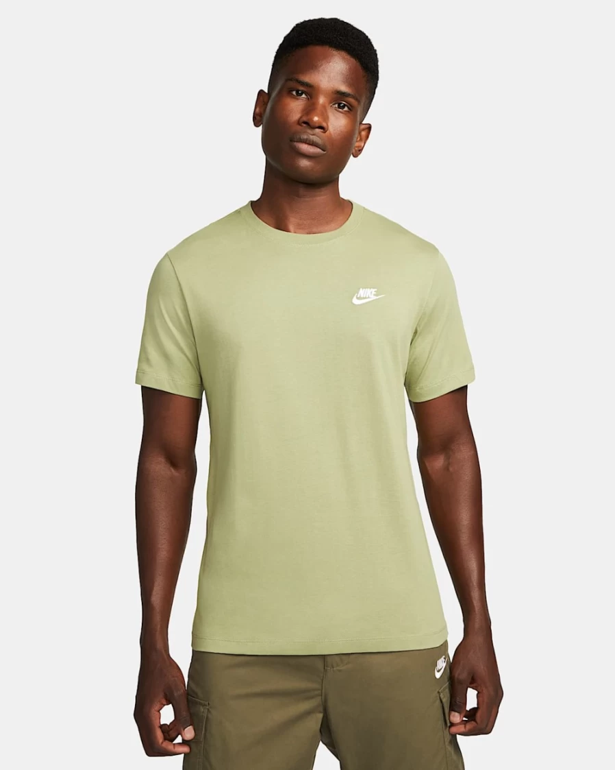 Nike Club Men's T-Shirt - Alligator/White Cotton Casual Tee for Men